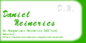 daniel meinerics business card